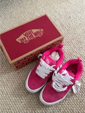 Vans Pink Suede Low-Top Sneakers